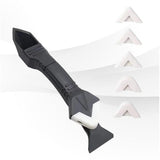 Maxbell 3 In 1 Glue Shovel Angle Scraper Caulking Tool Multifunctional Rubber Shovel Plastic Head