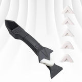 Maxbell 3 In 1 Glue Shovel Angle Scraper Caulking Tool Multifunctional Rubber Shovel Plastic Head