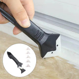 Maxbell 3 In 1 Glue Shovel Angle Scraper Caulking Tool Multifunctional Rubber Shovel Plastic Head