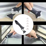 Maxbell 3 In 1 Glue Shovel Angle Scraper Caulking Tool Multifunctional Rubber Shovel Plastic Head