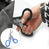 Maxbell Emergency Response Shears Tactical Pliers Multi-Functional for Outdoor Blue