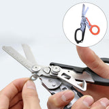Maxbell Emergency Response Shears Tactical Pliers Multi-Functional for Outdoor Orange Black