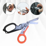 Maxbell Emergency Response Shears Tactical Pliers Multi-Functional for Outdoor Orange Black
