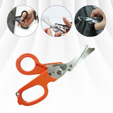 Maxbell Emergency Response Shears Tactical Pliers Multi-Functional for Outdoor Orange