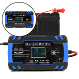 Maxbell Car Battery Charger 12V 24V 8A 4A with LCD Display for ATV Lawn Mower