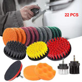 Maxbell 22 Pieces Drill Brush Kit Replacement Scrubber for Household Floor Shower