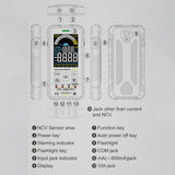 Maxbell Digital Multimeter Voltmeter Smart Tester Measure Voltage Current Resistance