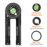 Maxbell 360 Degree Angle Ruler Finder Protractor Wordworking Ruler for Carpenters