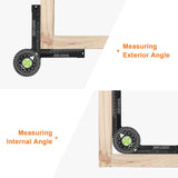 Maxbell 360 Degree Angle Ruler Finder Protractor Wordworking Ruler for Carpenters