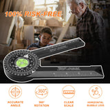 Maxbell 360 Degree Angle Ruler Finder Protractor Wordworking Ruler for Carpenters