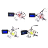 Maxbell Thermometer Cooler Tools with 2 Clamps Universal Flow Meter LED for Computer Digital Type Green