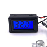 Maxbell Thermometer Cooler Tools with 2 Clamps Universal Flow Meter LED for Computer Digital Type Green