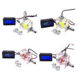 Maxbell Thermometer Cooler Tools with 2 Clamps Universal Flow Meter LED for Computer Digital Type Green