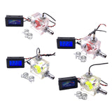 Maxbell Thermometer Cooler Tools with 2 Clamps Universal Flow Meter LED for Computer Digital Type Green