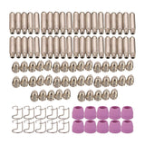 Maxbell 100Pcs Nozzle Shroud Shield Cup Kit Nozzles Cups Kit Replace for SG-55