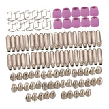 Maxbell 100Pcs Nozzle Shroud Shield Cup Kit Nozzles Cups Kit Replace for SG-55
