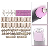 Maxbell 100Pcs Nozzle Shroud Shield Cup Kit Nozzles Cups Kit Replace for SG-55