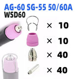 Maxbell 100Pcs Nozzle Shroud Shield Cup Kit Nozzles Cups Kit Replace for SG-55
