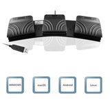 Maxbell USB Foot Pedal PC Triple Foot Switch PC Game Foot Pedal for PC Laptop Mouse