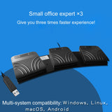 Maxbell USB Foot Pedal PC Triple Foot Switch PC Game Foot Pedal for PC Laptop Mouse
