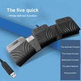 Maxbell USB Foot Pedal PC Triple Foot Switch PC Game Foot Pedal for PC Laptop Mouse