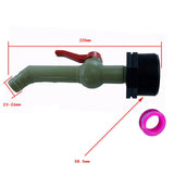 Maxbell Drain Adapter Replace Valve for Galvanized Drum Water Supply Controller 25mm 45 degrees