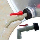 Maxbell Drain Adapter Replace Valve for Galvanized Drum Water Supply Controller 32mm 90 degrees