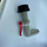 Maxbell Drain Adapter Replace Valve for Galvanized Drum Water Supply Controller 32mm 90 degrees