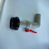 Maxbell Drain Adapter Replace Valve for Galvanized Drum Water Supply Controller 32mm 90 degrees