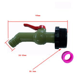 Maxbell Drain Adapter Replace Valve for Galvanized Drum Water Supply Controller 32mm 45 degrees