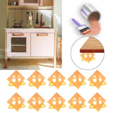 Maxbell 10Pcs Canvas Stands Triangle Paint Pads Feet for Woodworking Carpenter