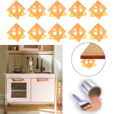 Maxbell 10Pcs Canvas Stands Triangle Paint Pads Feet for Woodworking Carpenter