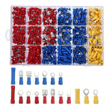 Maxbell 1200 Pieces Compact Brass Crimp Terminals Connector Cable Connector for Home