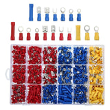 Maxbell 1200 Pieces Compact Brass Crimp Terminals Connector Cable Connector for Home