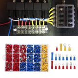 Maxbell 1200 Pieces Compact Brass Crimp Terminals Connector Cable Connector for Home