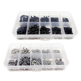 Maxbell 580x External Retaining Clamps Ring Washer with Storage Case 10 Sizes Silver