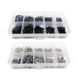 Maxbell 580x External Retaining Clamps Ring Washer with Storage Case 10 Sizes Silver