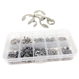 Maxbell 580x External Retaining Clamps Ring Washer with Storage Case 10 Sizes Silver