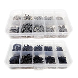 Maxbell 580x External Retaining Clamps Ring Washer with Storage Case 10 Sizes Silver