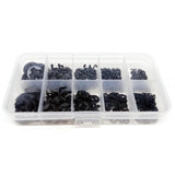 Maxbell 580x External Retaining Clamps Ring Washer with Storage Case 10 Sizes Black