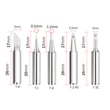 Maxbell 5Pcs Welding Soldering Tips B K 2.4D 3C for Soldering Tools Accessories