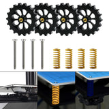 Maxbell Heatbed Leveling Kit M4 Hand Twist Leveling Nuts 3D Printer Accessories Yellow