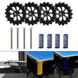 Maxbell Heatbed Leveling Kit M4 Hand Twist Leveling Nuts 3D Printer Accessories Blue