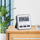 Maxbell Digital Kitchen Timer Alarm Clock Cooking Timer for Games Office Baking Black