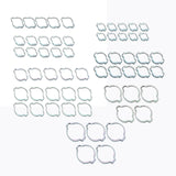 Maxbell Zinc Alloy Hose Clamp Hose Clip Assortment Clips for Agriculture Machinery
