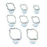 Maxbell 80 Count Double Ear Hoops Hose Fuel Clamp Professional Adjustable Durable