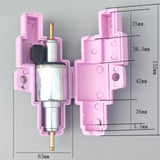 Maxbell Fuel Pump Holder Engine Bracket Housing Waterproof for 5000W 12V Pink Rubber