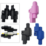 Maxbell Fuel Pump Holder Engine Bracket Housing Waterproof for 5000W 12V Pink Rubber