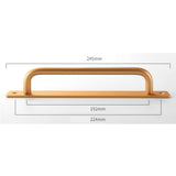 Maxbell Wardrobe Drawer Closet Door Handles Pulls Metal Accessory Durable Hardware Gold 224mm