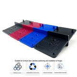 Maxbell Hinge Drilling Jig Hole Guide Woodworking Tools for Cupboard Frame Blue